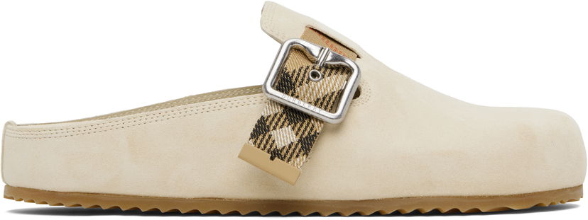 Kläder Burberry Burberry Urchin Suede Mules Beige | 8113303