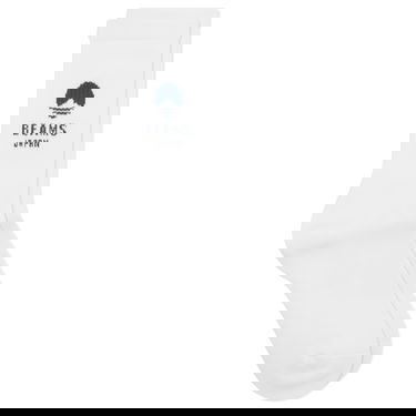 Strumpor BEAMS Logo Socks, Size Large Vit | 56430018655-2, 1