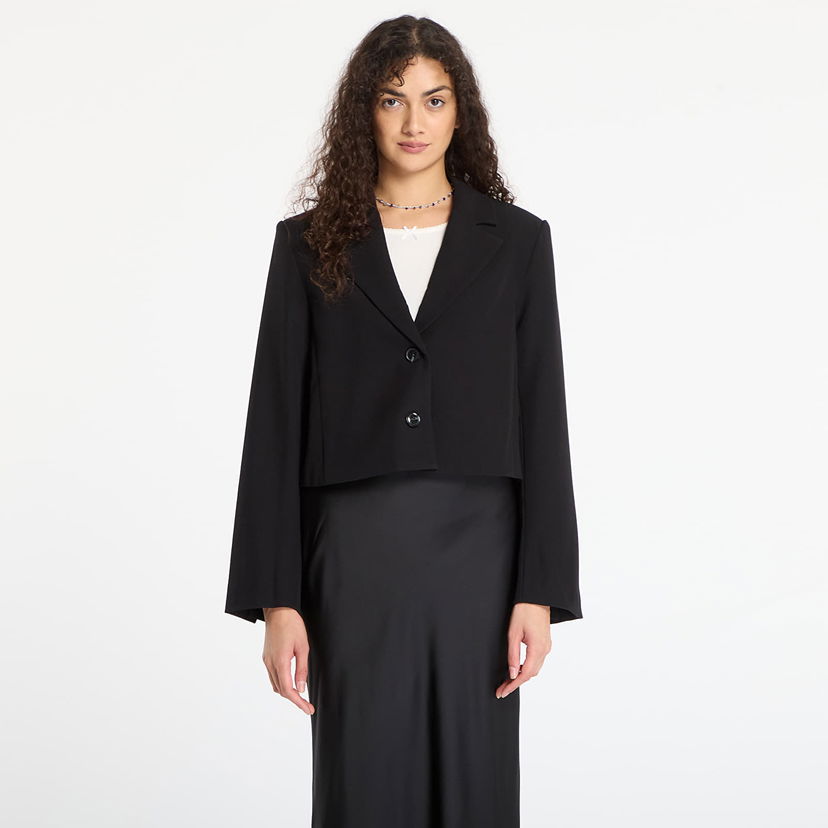 Jacka Samsoe Samsoe Cropped Salaney Blazer Svart | F25300114_CLR000021