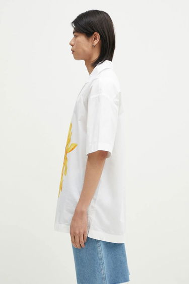 Skjorta JW Anderson JW Anderson Relaxed Short Sleeve Shirt with Sunflower Print Vit | SH0335.PG1667.001, 1