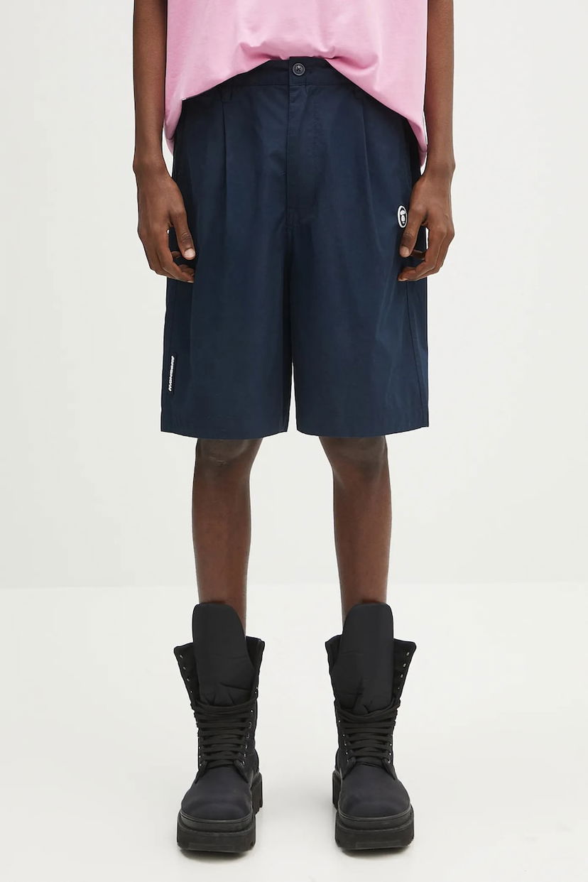 Shorts AAPE by A Bathing Ape AAPE Now Woven Shorts Mörkblå | AAPSPMB670XXO