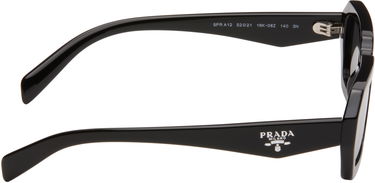 Solglasögon Prada Angular Rectangle Acetate Sunglasses Svart | 0PR A12S 8056597967884, 1