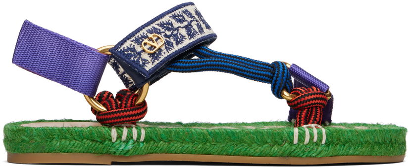 Tillbehör Valentino Valentino Garavani Lake Powell Rope Sandals Grön | 6W0S0LZ5PNB