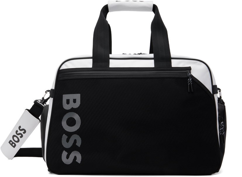 Resväska BOSS BOSS Colour-Blocked Holdall Duffle Bag Vit | 50548091