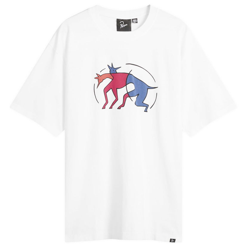 T-shirt By Parra Parra The Zoomies T-Shirt Vit | 54120-WHT