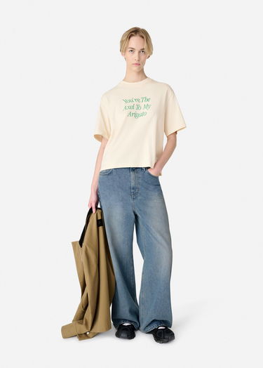 T-shirt AXEL ARIGATO Printed T-Shirt with Short Sleeves Beige | A3010002, 6