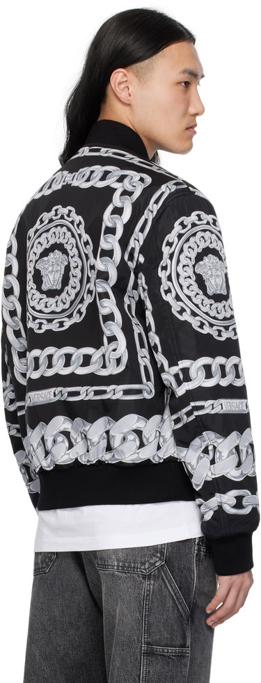 Bomberjacka Versace Versace Medusa Chains Reversible Bomber Jacket Svart | 1018824_1A13441, 2