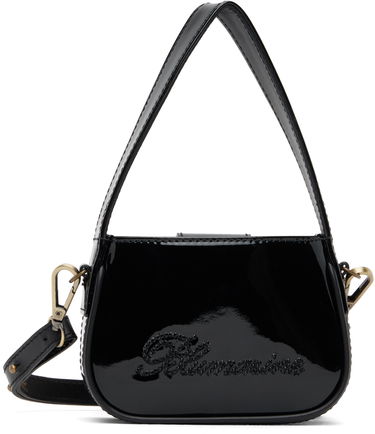 Handväska Blumarine Mini Rhinestone Shoulder Bag Svart | P344W001A, 0
