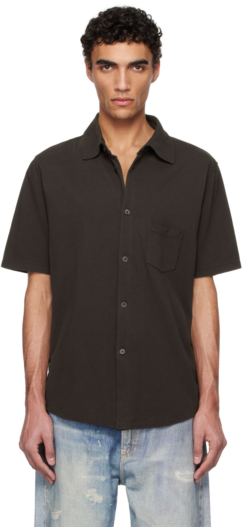 Skjorta OUR LEGACY Our Legacy Analog Short Sleeve Shirt Brun | M2256AD