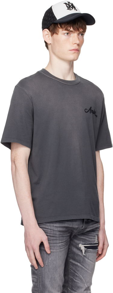 T-shirt AMIRI AMIRI Bleach Bandana Patch T-Shirt Grå | AMJYTE1197, 1