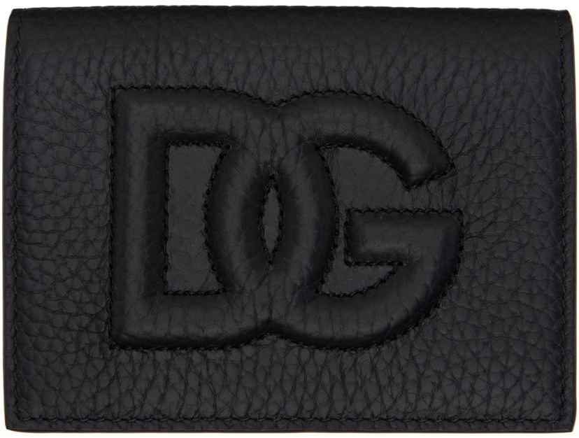 Plånbok Dolce & Gabbana Logo Leather Card Holder Svart | BP1643AT489