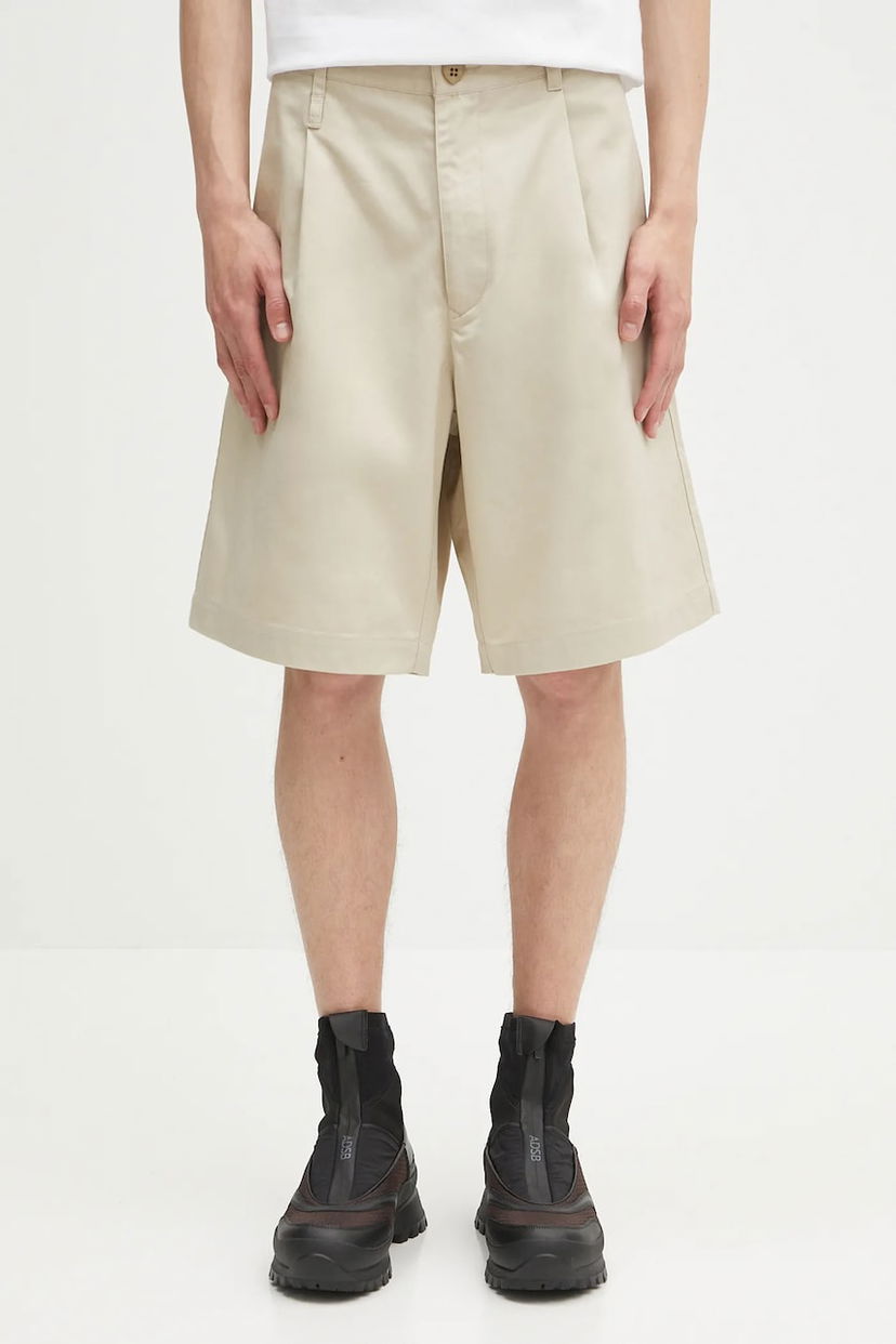 Shorts Human Made Human Made Pleated Shorts Beige | HM29PT018
