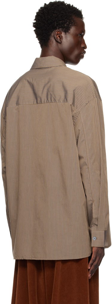 Skjorta Studio Nicholson Studio Nicholson Pinstripe Shirt Brun | STRIKE SNM - 1164, 2