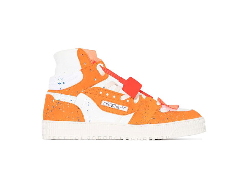 Sneakers och skor Off-White 3.0 Off Court High-Top White Orange Paint Splatter (Women's) Orange | OWIA112G20LEA0010120