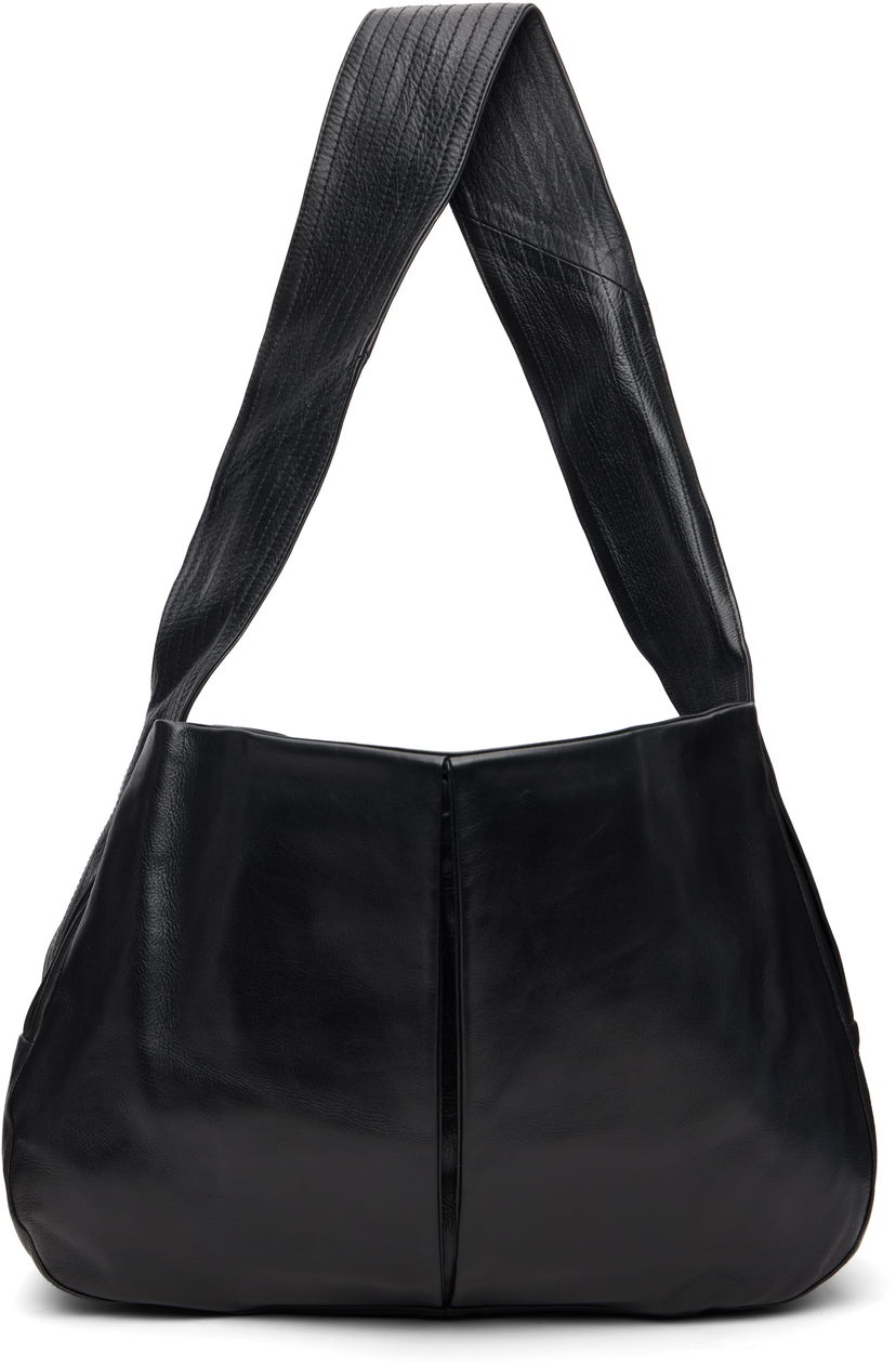 Axelväska sage NATION Box Pleat Leather Bag Svart | S134 BOX PLEAT BAG LEATHER BLA