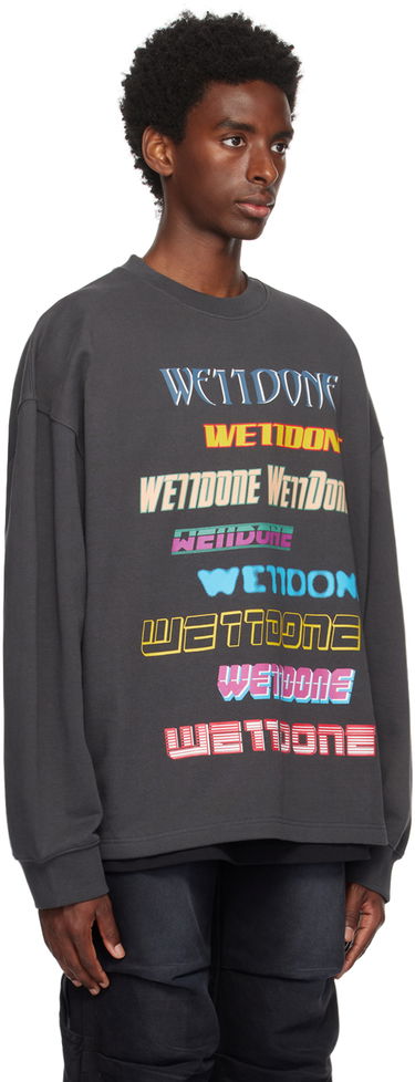 Sweatshirt We11done We11done Graphic Sweatshirt Grå | WD-TP5-19-114-U-CH, 1