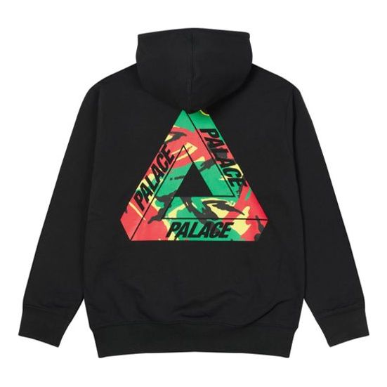 Sweatshirt Palace Back Logo Printed Hoodie Svart | P19HD069