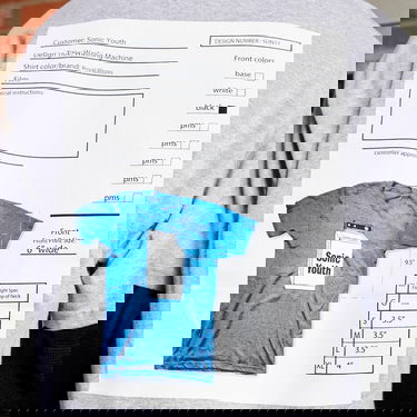 T-shirt Pleasures Techpack Tee Heather Grey Grå | P23SY020-GREY, 3