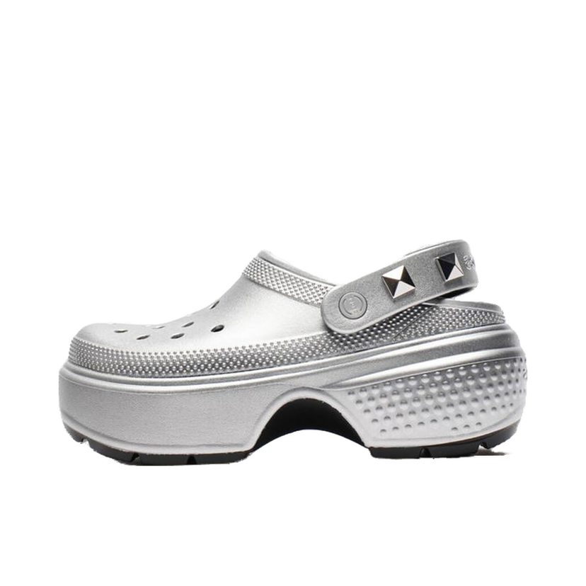 Sneakers och skor Crocs Stomp Metallic Clog Grå | 210362-040