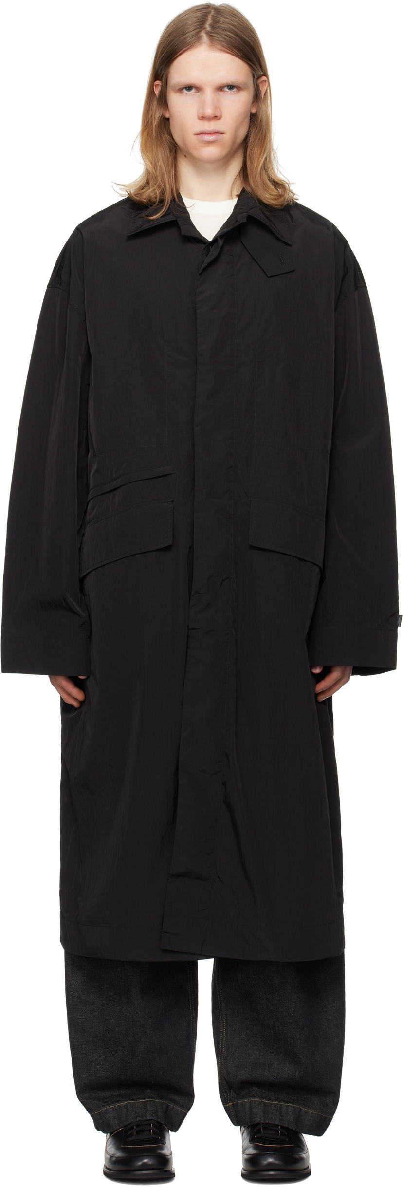 Regnrock Studio Nicholson Studio Nicholson Rizz Coat Svart | RIZZ SNM - 1328