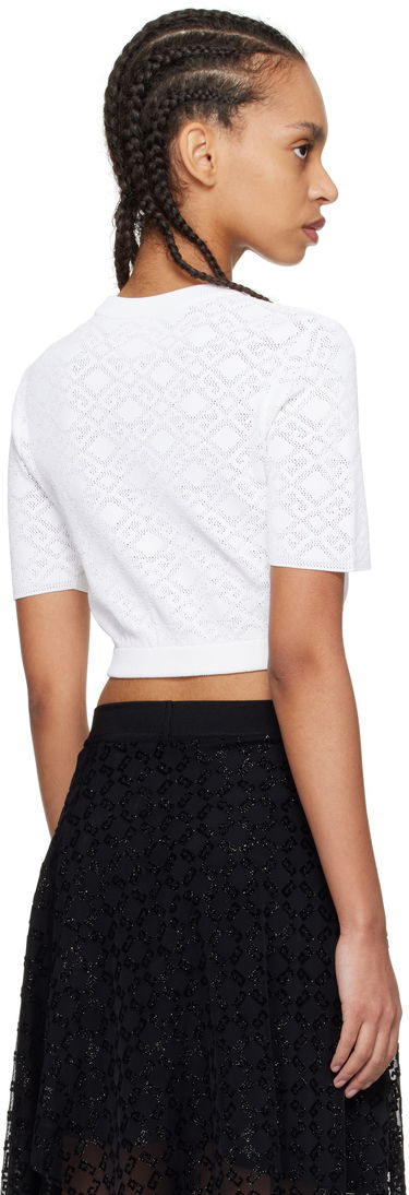 Crop top Givenchy Givenchy Monogram 72 Jacquard Cropped Sweater Vit | BW90TT4ZPN100, 2