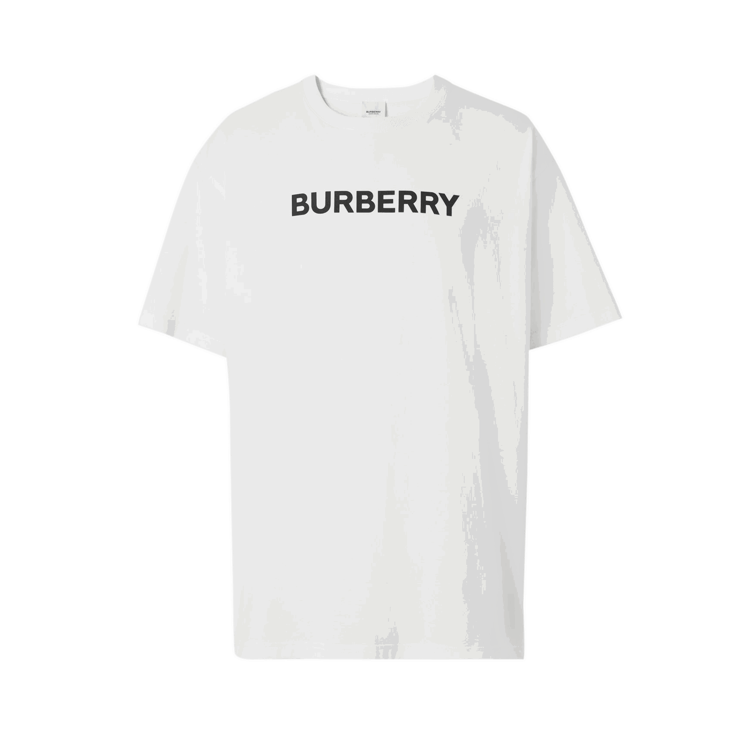 T-shirt Burberry Logo Print Oversized T-Shirt Vit | 8055309, 0