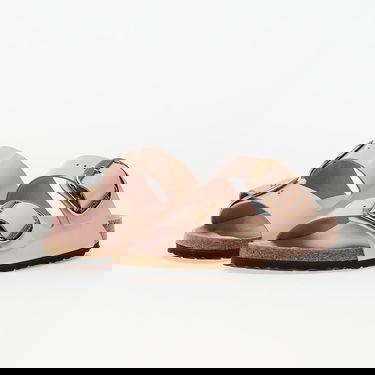Sneakers och skor Birkenstock Birkenstock Arizona Big Buckle Natural Leather Patent High-Shine Slides Rosa | 1029392, 5