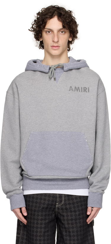 Sweatshirt AMIRI AMIRI Stencil Oversized Hoodie Grå | AMJYHD1121, 0