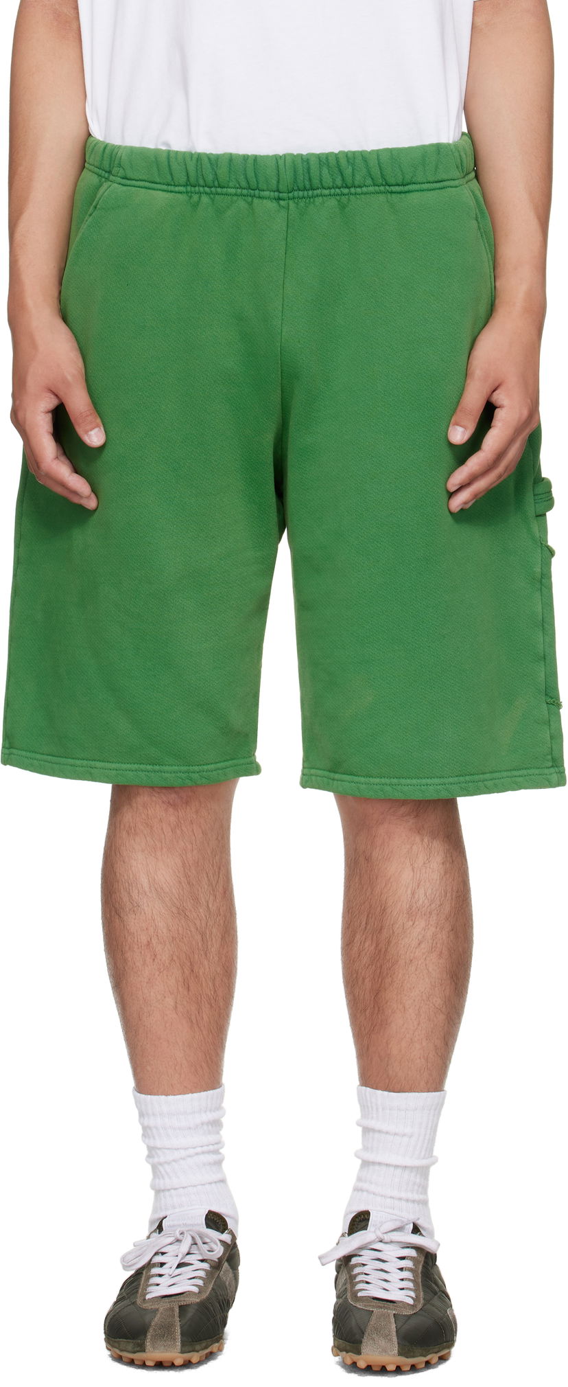 Shorts LES TIEN Les Tien Heavyweight Utility Shorts Grön | CF-3100-PD