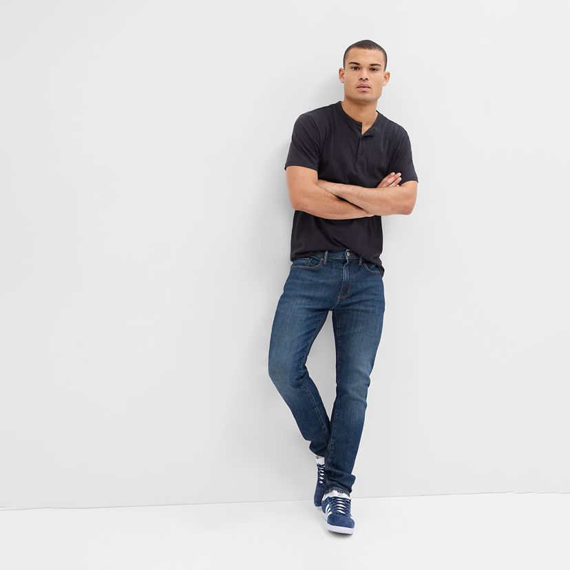 Byxor GAP Denim Pants Skinny Dark Wash Mörkblå | 747188-00