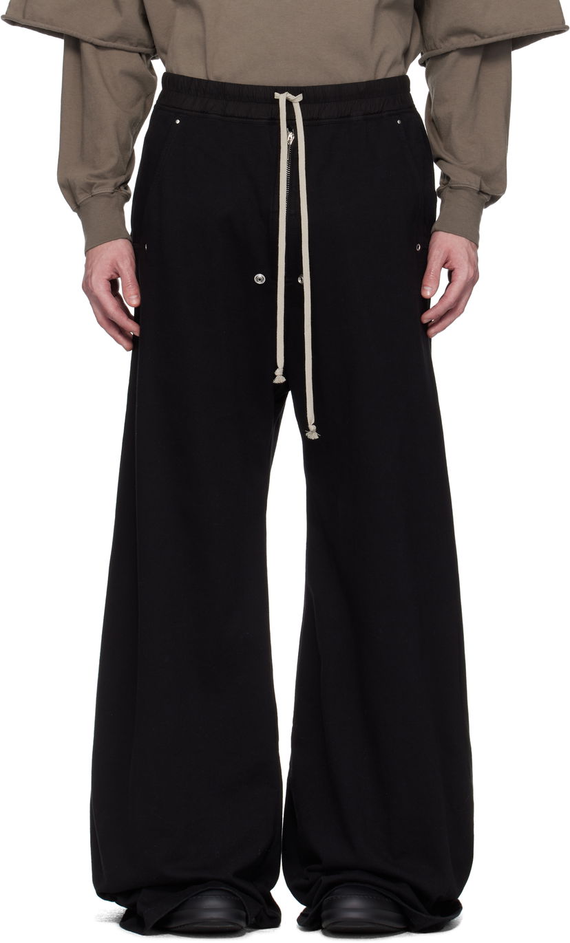 Träningsbyxor Rick Owens Rick Owens DRKSHDW Hollywood Geth Belas Sweatpants Svart | DU01E3378 RIG