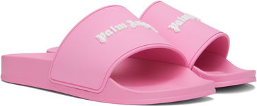 Sneakers och skor Palm Angels Logo Pool Slides Rosa | PWIC013C99MAT0016868, 3
