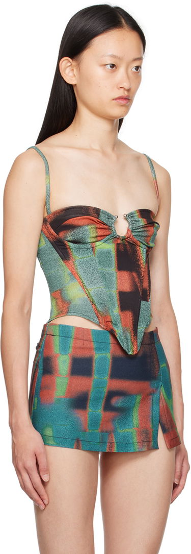 Kjol Miaou Miaou Deia Printed Corset Top Flerfärgad | 7069VC2RST, 1