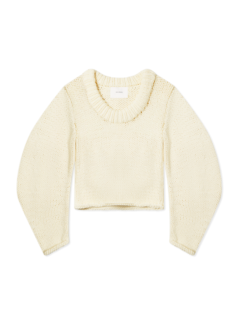 Sweater AXEL ARIGATO Arch Chunky Knit Cropped Sweater Vit | A3340001