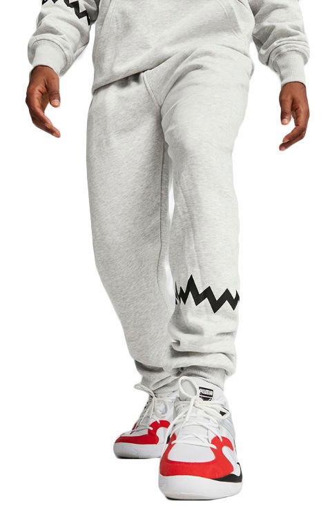 Träningsbyxor Puma Hoops Team Sweat Pant Grå | 676649-03