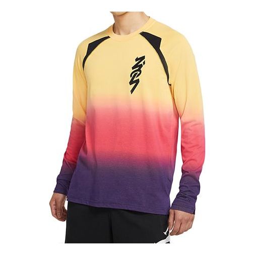 T-shirt Jordan Jordan Zion Dri-FIT Gradient Long Sleeve T-Shirt Flerfärgad | DH0589-587