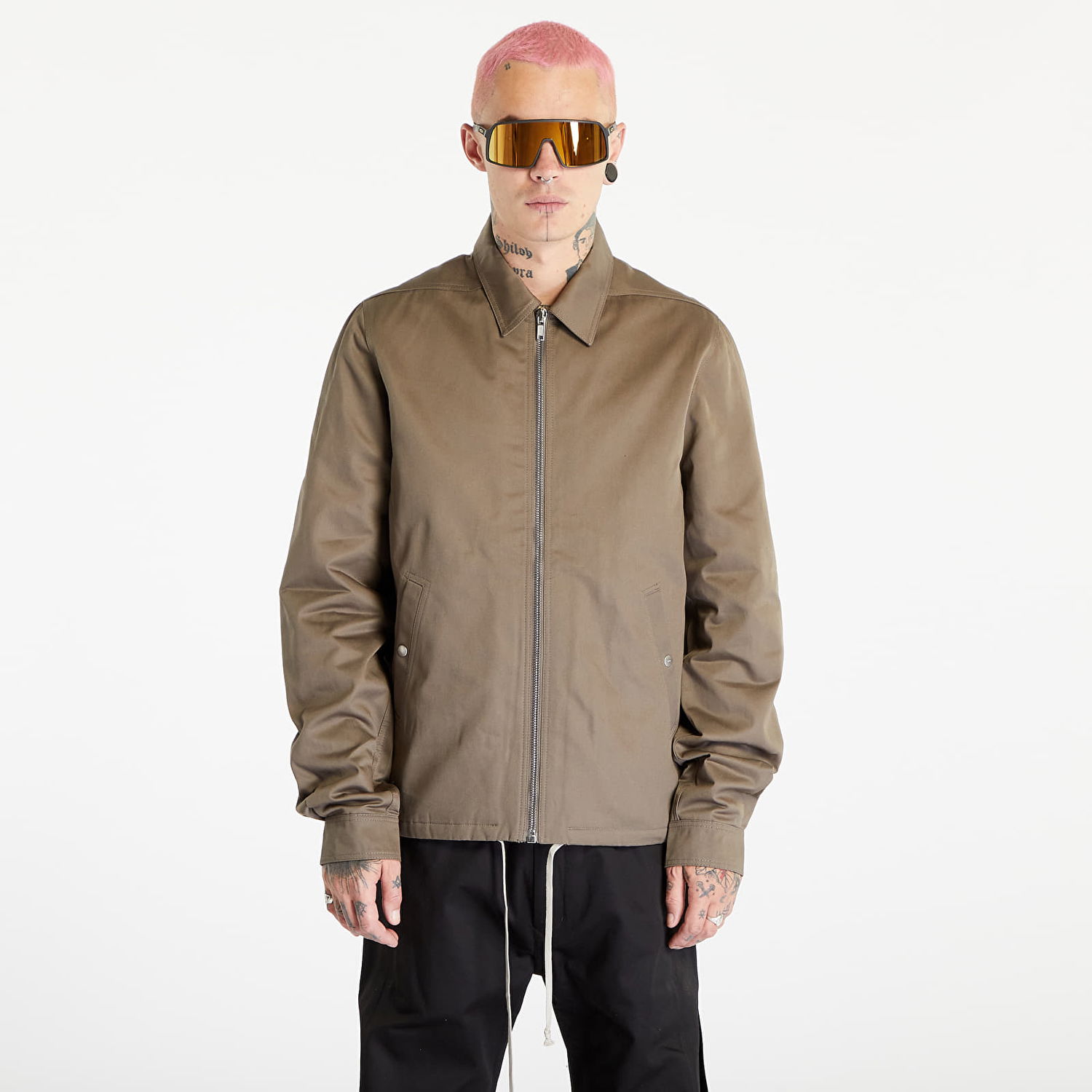 Jacka Rick Owens Zipfront Jacket Beige | DU02C5783 TW 34, 0