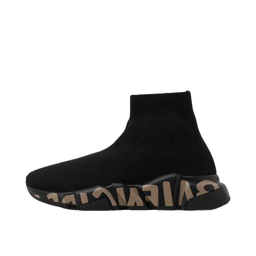 Sneakers och skor Balenciaga Speed Graffiti "Black Brown" Svart | 605942W2DB71910