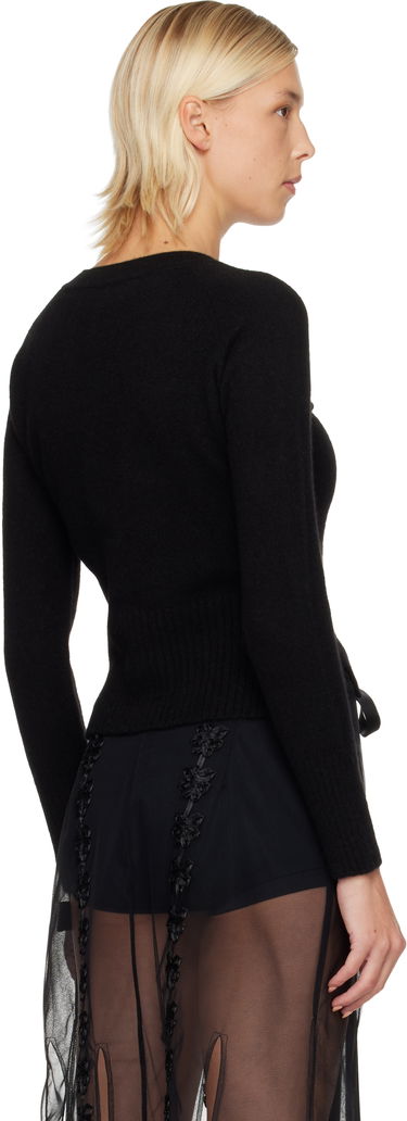 Sweater Simone Rocha Simone Rocha Embellished Cashmere Cardigan Svart | COMK3B 0667, 2