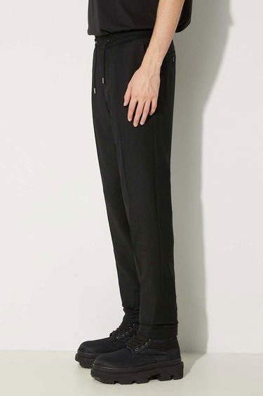 Byxor Paul Smith Paul Smith Wool Blend Tapered-Fit Drawstring Trousers Svart | M1R.921T.N00109, 3