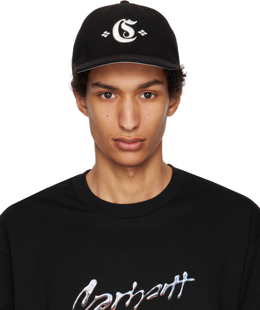 Keps Carhartt WIP Greatest Hits Logo Cap Svart | I034360