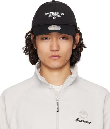 Keps AAPE by A Bathing Ape AAPE by A Bathing Ape 'AAPE Now' Moonface Logo Cap Svart | AAPCPM5255XXOBKX, 0