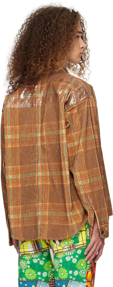 Skjorta ERL ERL Plaid Shirt Brun | ERL07B010, 2