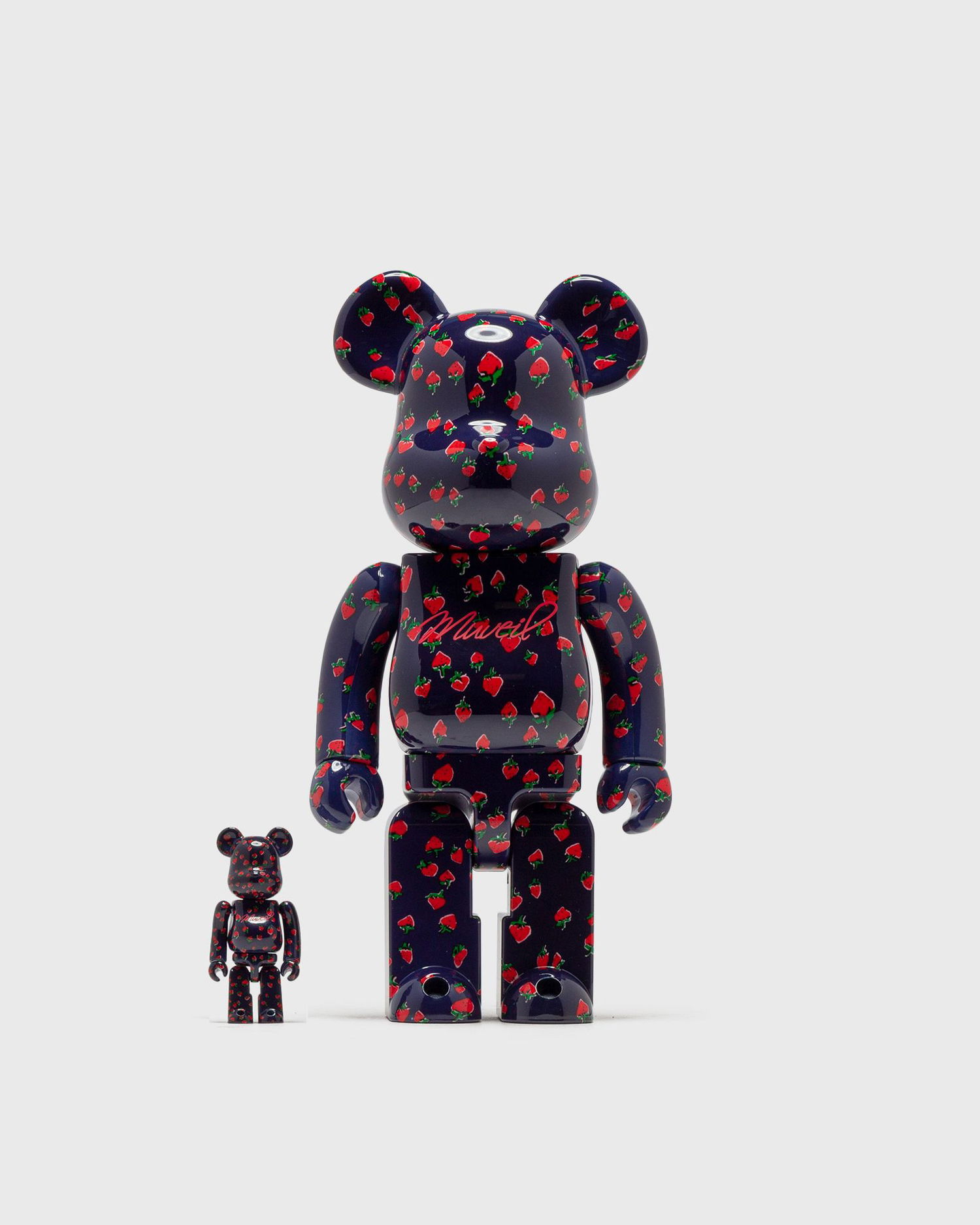 Samlarobjekt Medicom Toy MUVEIL STRAWBERRY 100% & 400% BE@RBRICK Set Flerfärgad | MED1191, 0