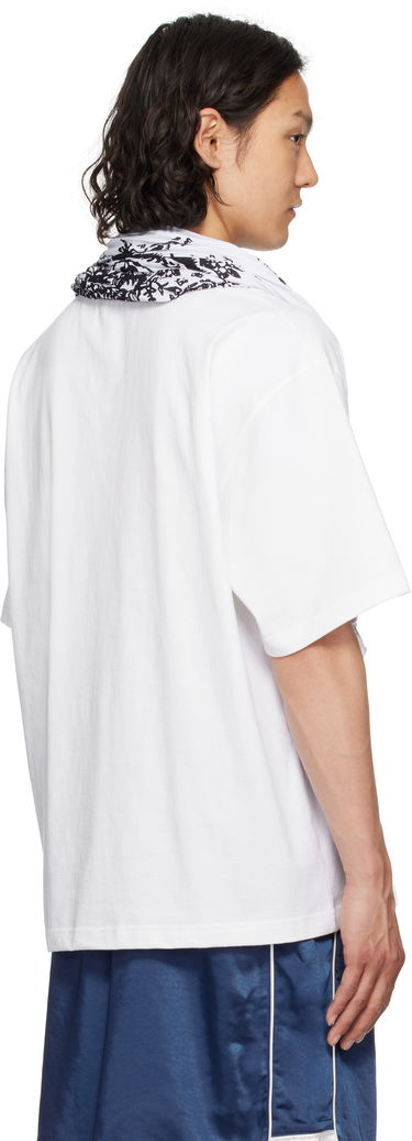 T-shirt We11done We11done Wrinkled Muffler T-Shirt Vit | WD-TT1-25-732-U-WH, 2