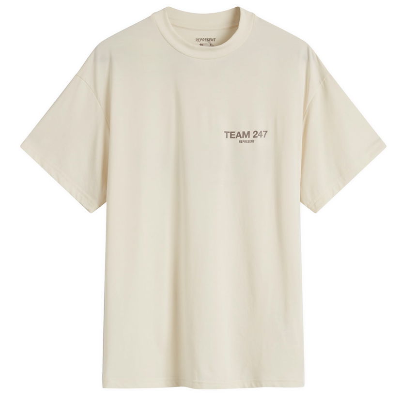 T-shirt Represent Clo Team 247 Oversized T-Shirt Beige | 247M4135-30