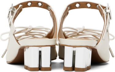 Sneakers och skor GANNI GANNI Lace-Up Mules Vit | S2966, 1