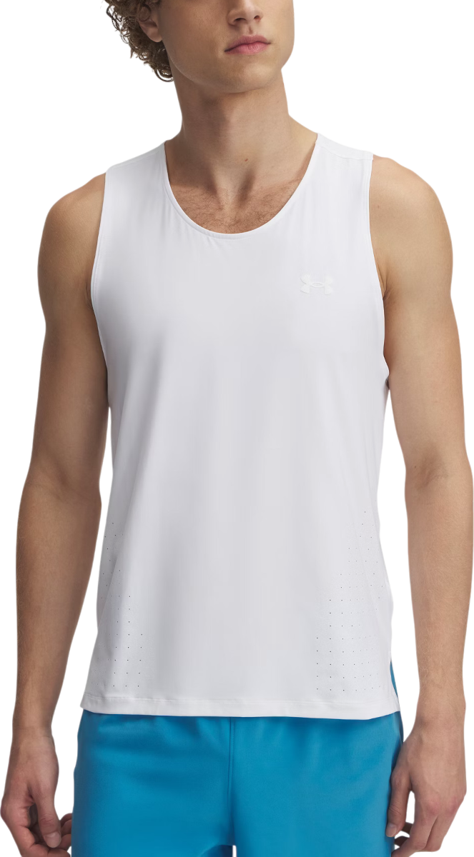 Linne Under Armour UA Launch Elite Singlet Vit | 1389800-100