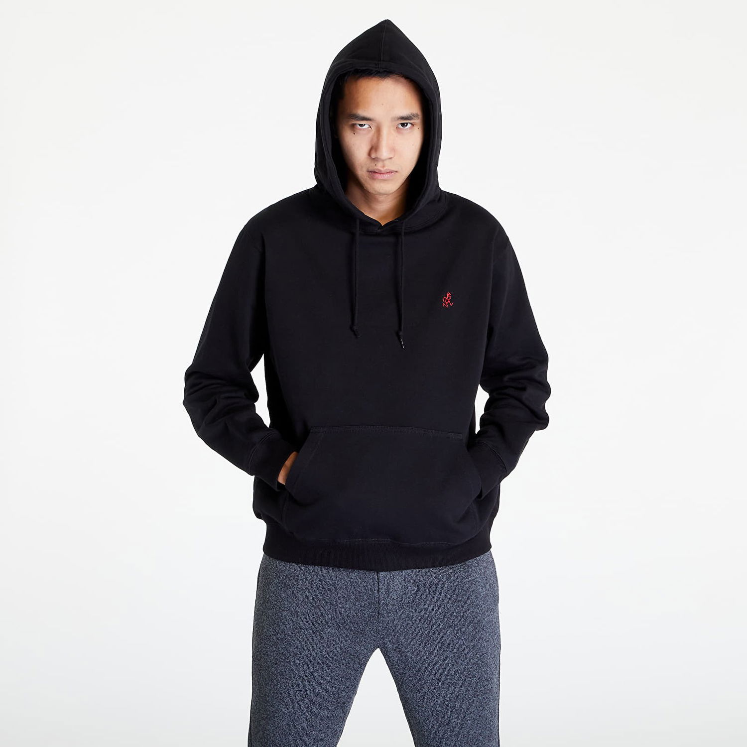 Sweatshirt GRAMICCI One Point Hooded Sweatshirt Svart | G303-FT Black, 0