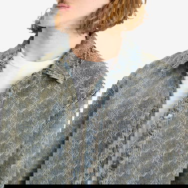 Skjorta DAILY PAPER Daily Paper Shield Laser Denim Shirt, Size Large Blå | 2511154, 5